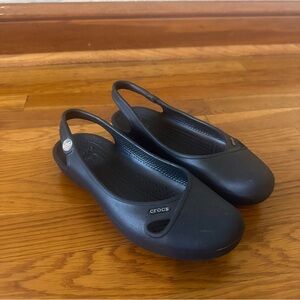 Crocs Flat Black Shoes